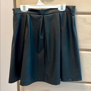 Faux leather skirt